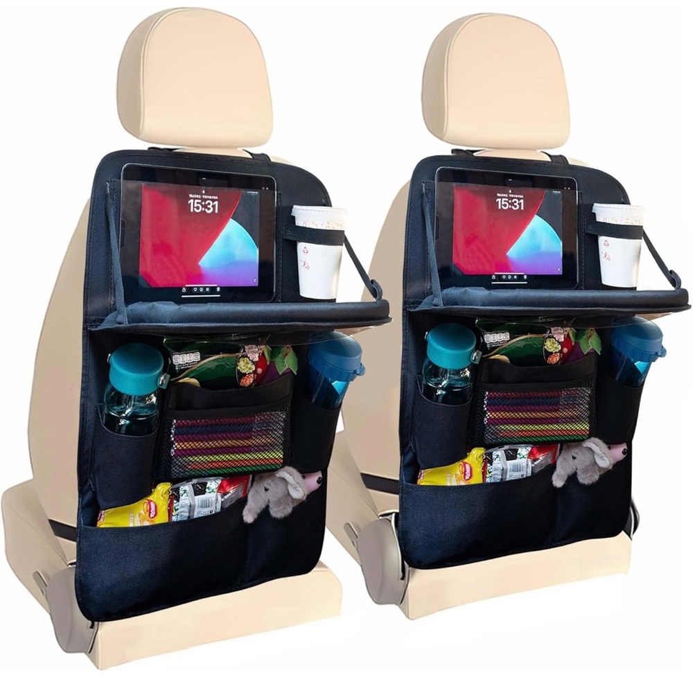 Car Seat Back Organizer with Tablet Holder 2 pack